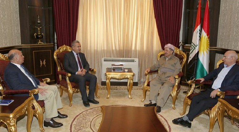 Başkan Barzani ENKS Başkanı’nı kabul etti